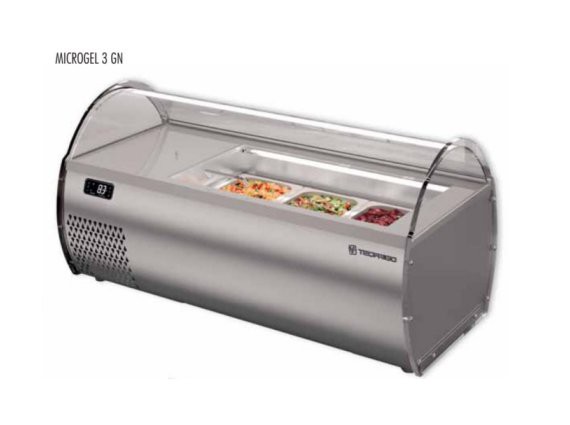 Vetrinetta da banco Microgel 2 GN +2/+8°